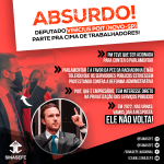 <center>Deputado Vinicius Poit (Novo-SP) partiu pra cima dos trabalhadores em luta contra a PEC 32/2020